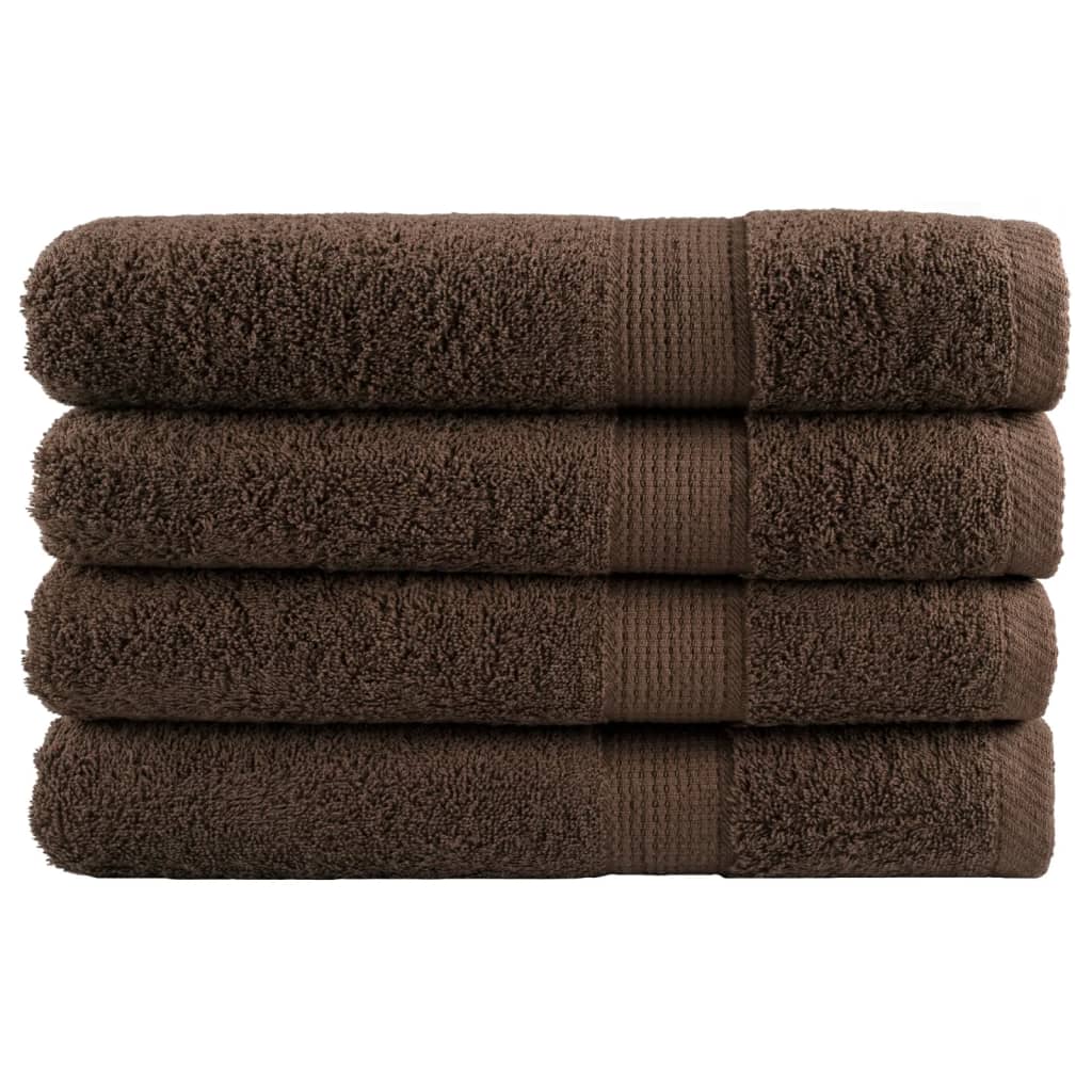 Serviettes de sauna premium SOLUND 4 pcs. Marron 80x200 cm 600 g/m²