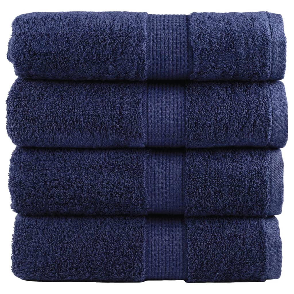 Premium Washcloths SOLUND 4 pcs. Navy Blue 30x30 cm 600 g/m²