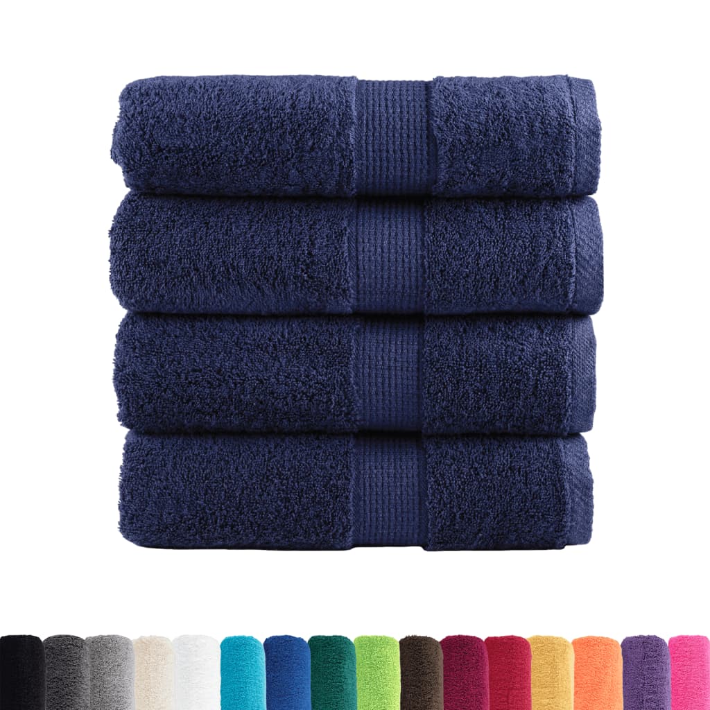 Premium Washcloths SOLUND 4 pcs. Navy Blue 30x30 cm 600 g/m²