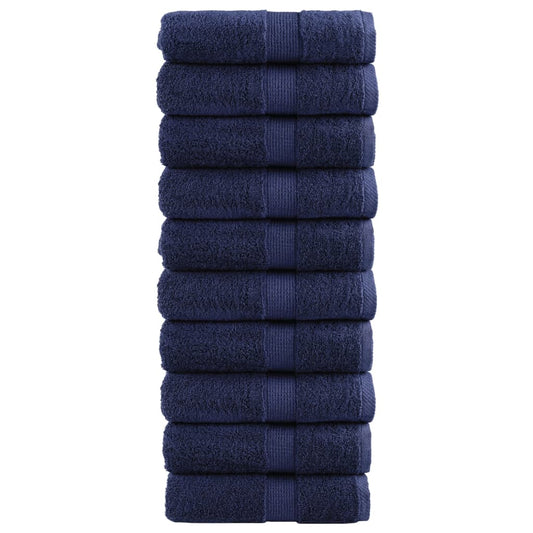 Premium-Waschtücher SOLUND 10 Stk. Marineblau 30x30 cm 600 g/m²