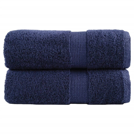Premium Guest Towels SOLUND 2 pcs. Navy Blue 30x50 cm 600 gsm