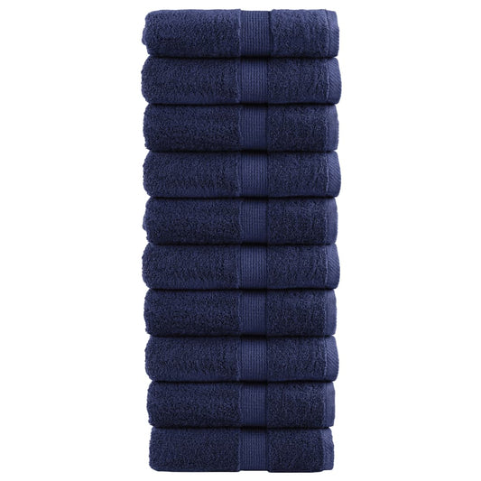 Premium Guest Towels SOLUND 10 pcs. Navy Blue 30x50 cm 600 gsm