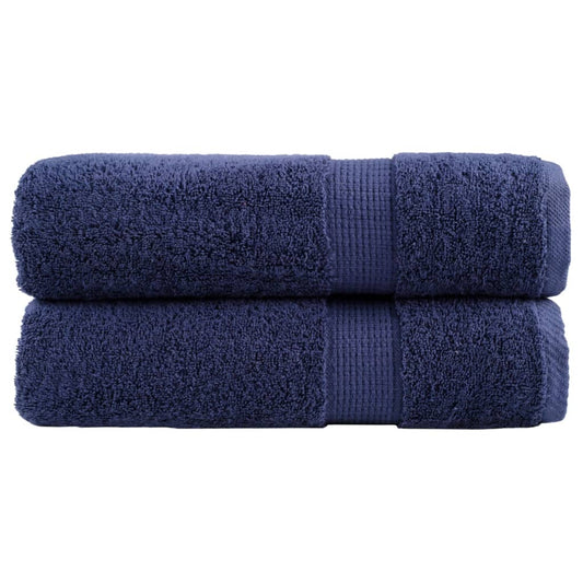 Premium Towels SOLUND 2 pcs. Navy Blue 50x100 cm 600 gsm