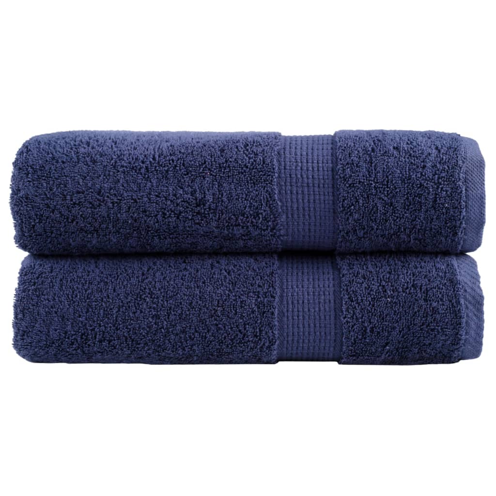 Premium Shower Towels SOLUND 2 pcs. Navy Blue 70x140 cm 600 gsm