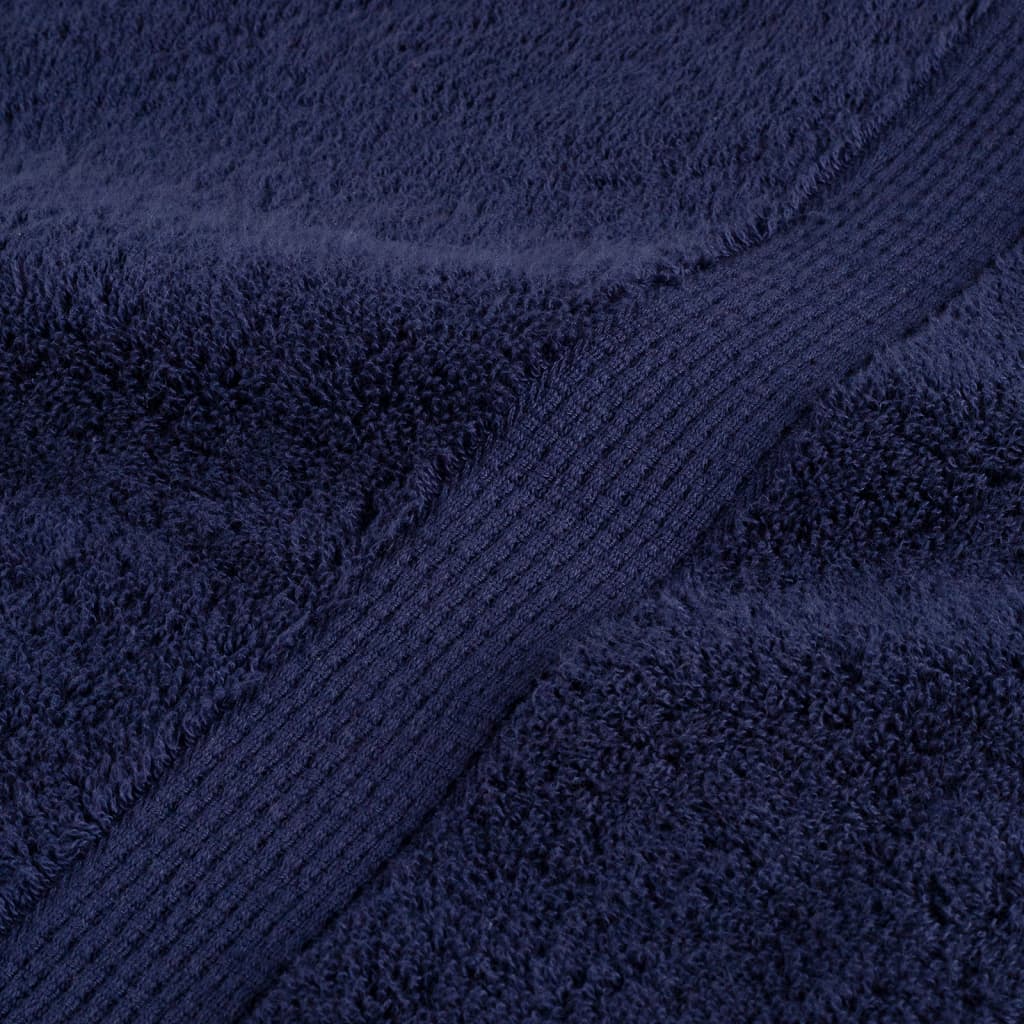 Premium Duschtücher SOLUND 4 Stk. Marineblau 70x140 cm 600 g/m²