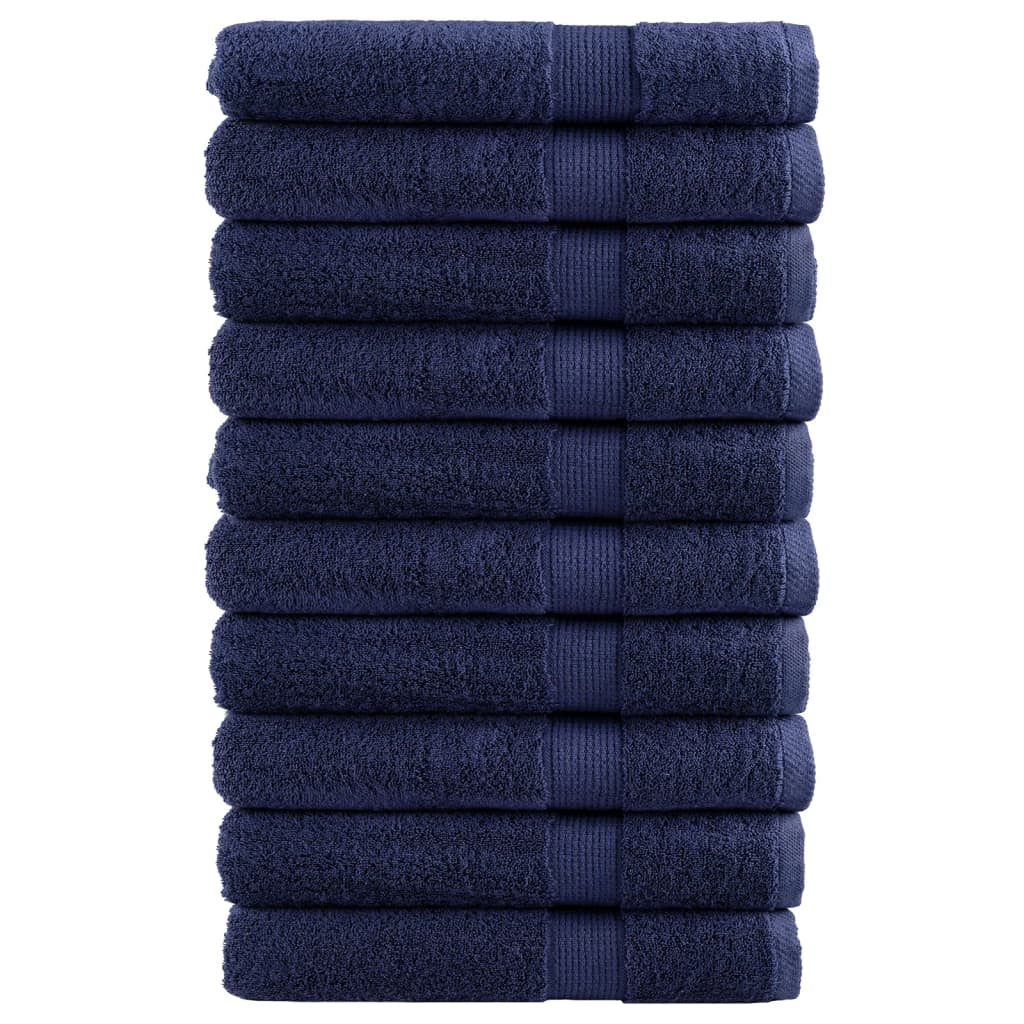 Premium Saunatücher SOLUND 10 Stk. Marineblau 80x200 cm 600 g/m²