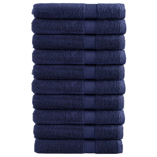 Premium Sauna Towels SOLUND 10 pcs. Navy Blue 80x200 cm 600 gsm