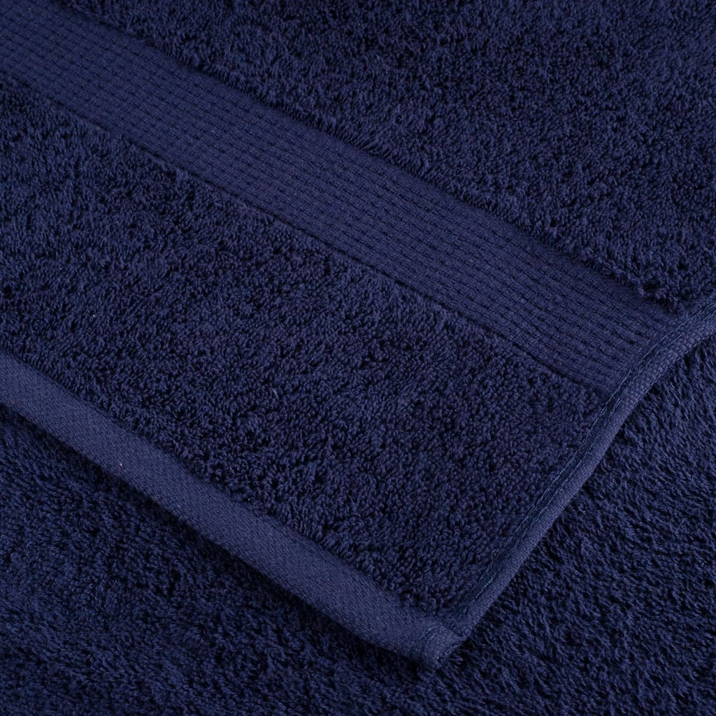 Premium Handtücher SOLUND 2 Stk. Marineblau 100x200 cm 600 g/m²