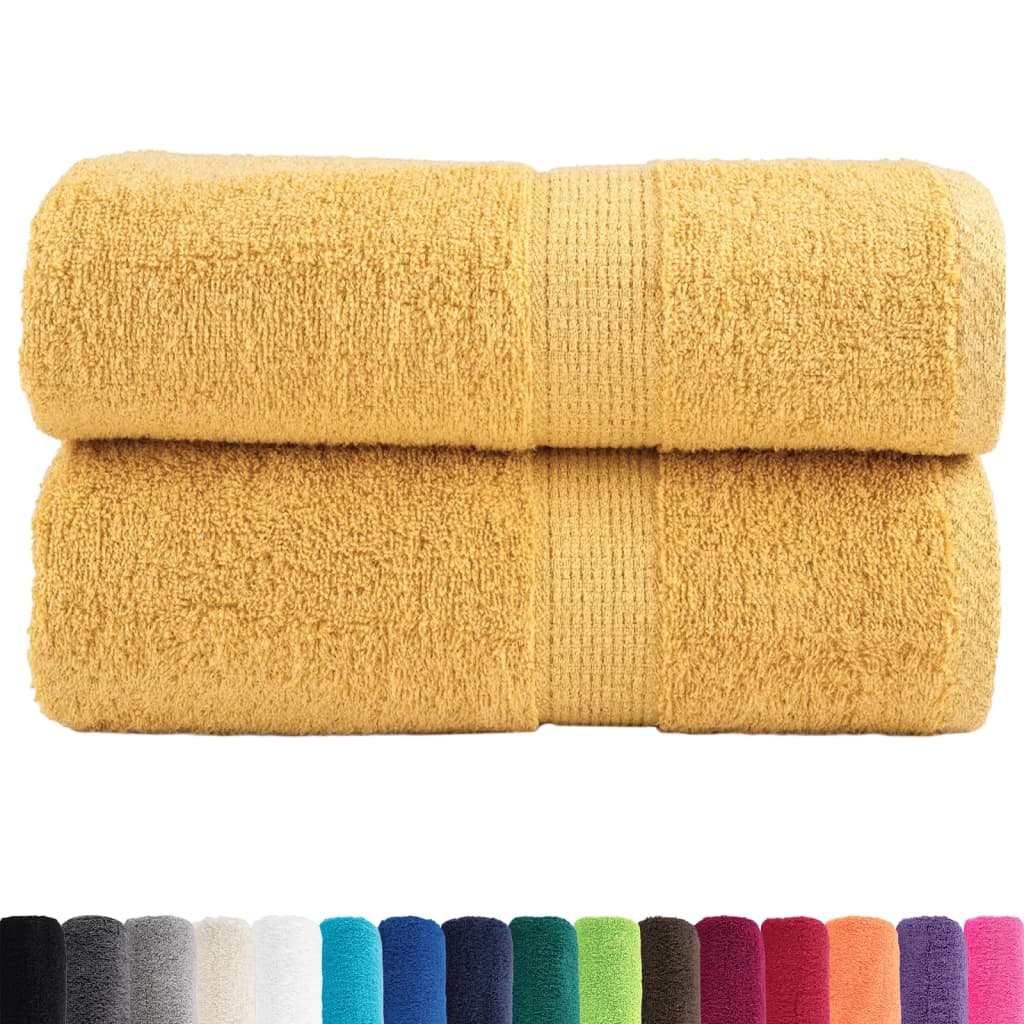 Serviettes d'invités Premium SOLUND 2 pcs Or 30x50 cm 600 g/m²