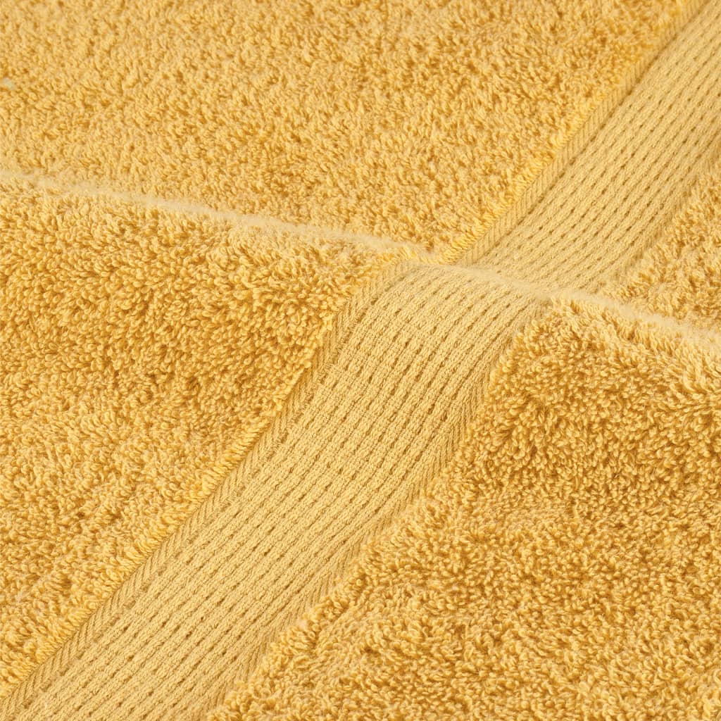 Premium Handtücher SOLUND 2 Stk. Gold 50x100 cm 600 g/m²