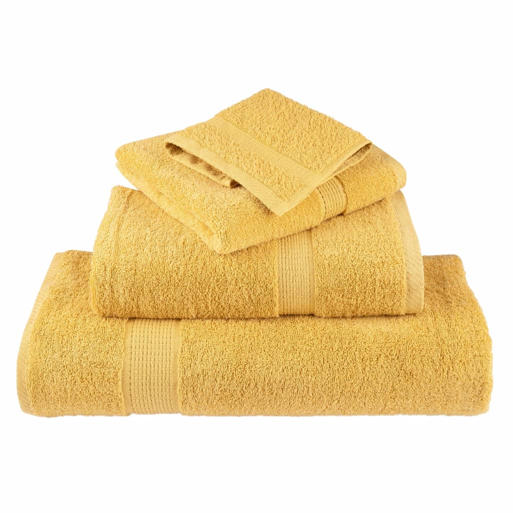 Serviettes de sauna premium SOLUND 2 pcs Or 80x200 cm 600 g/m²