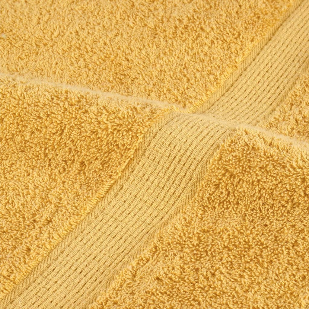 Serviettes de sauna premium SOLUND 2 pcs Or 80x200 cm 600 g/m²