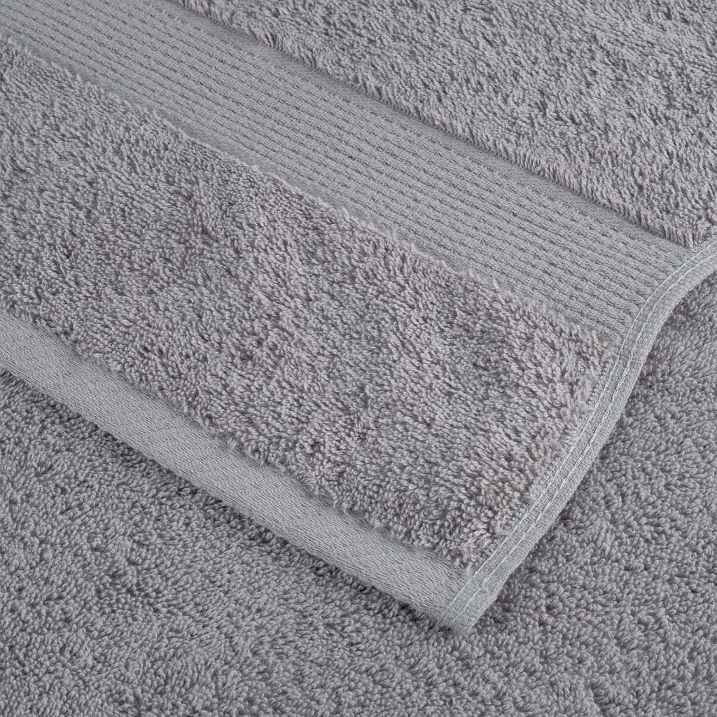 Premium-Waschtücher SOLUND 2 Stk. Grau 30x30 cm 600 g/m²