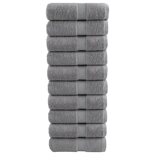 Premium Washcloths SOLUND 10 pcs. Grey 30x30 cm 600 g/m²