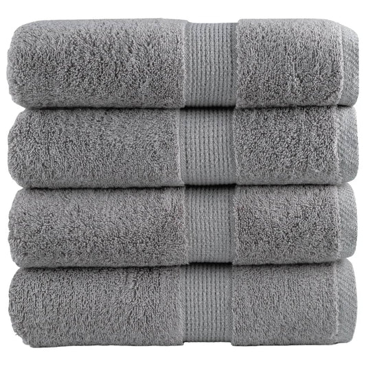 Premium Guest Towels SOLUND 4 pcs. Grey 30x50 cm 600 gsm