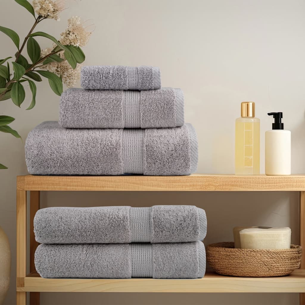 Serviettes de bain premium SOLUND 2 pcs Gris 100x150 cm 600 g/m²