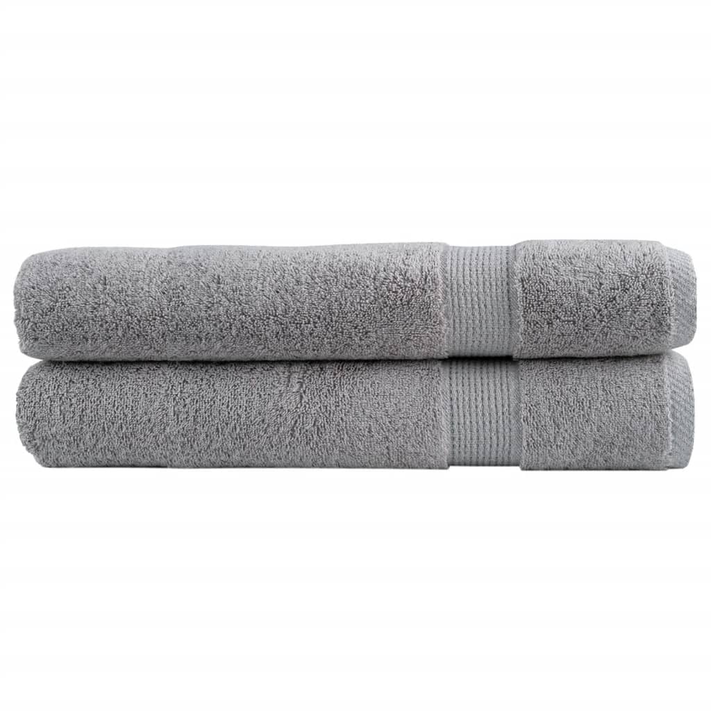 Serviettes haut de gamme SOLUND 2 pcs. Gris 100x200 cm 600 g/m²