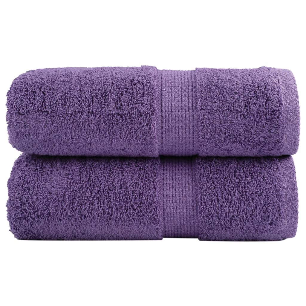Premium Washcloths SOLUND 2 pieces Purple 30x30 cm 600 g/m²