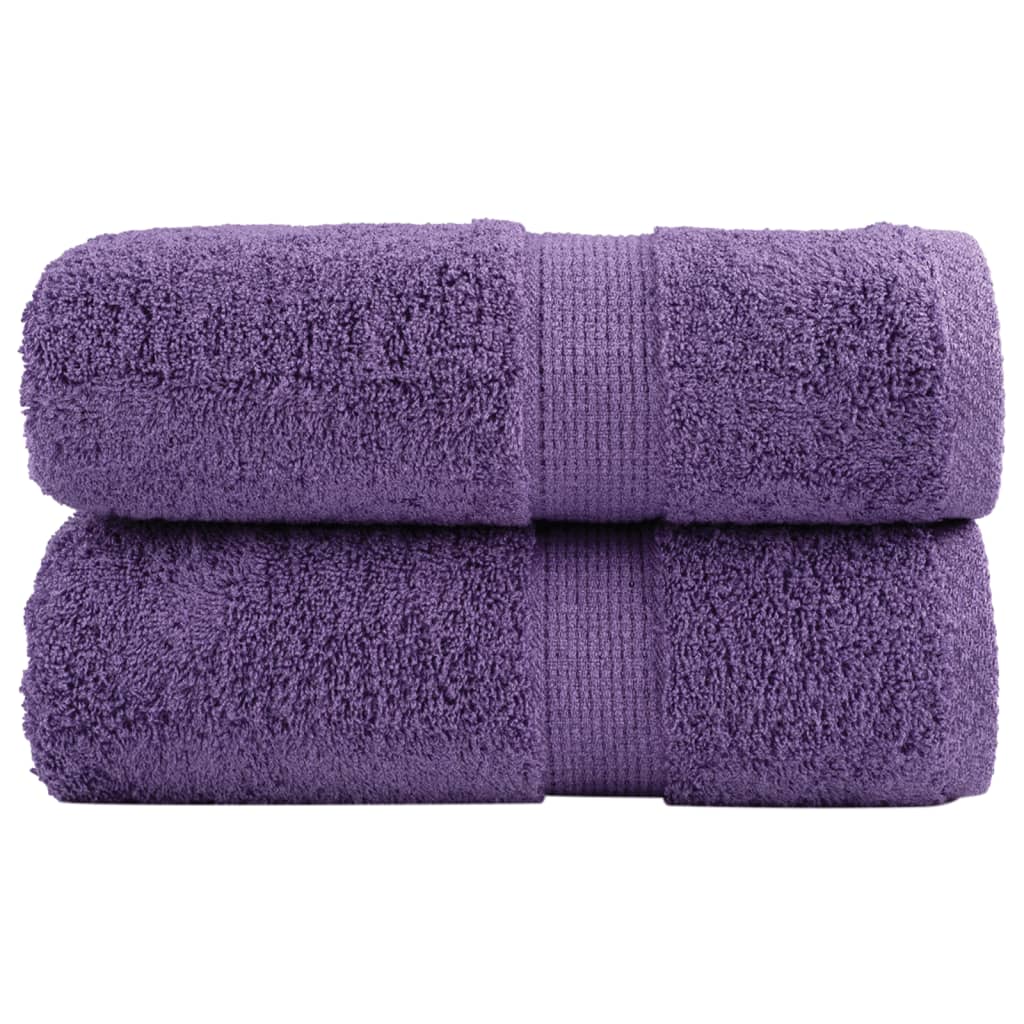 Serviettes invités de qualité supérieure SOLUND 2 pces. Lilas 30x50 cm 600 g/m²