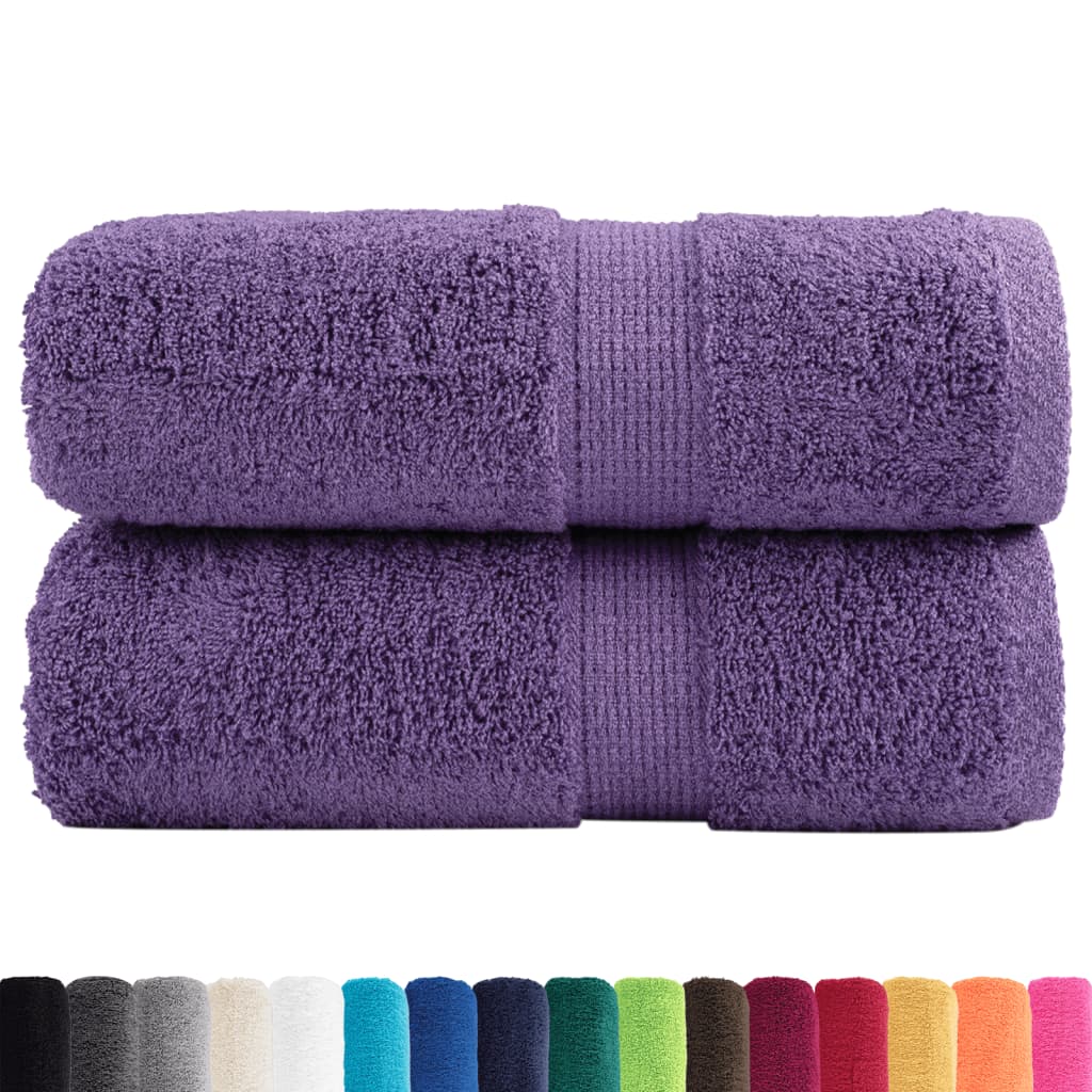 Serviettes invités de qualité supérieure SOLUND 2 pces. Lilas 30x50 cm 600 g/m²