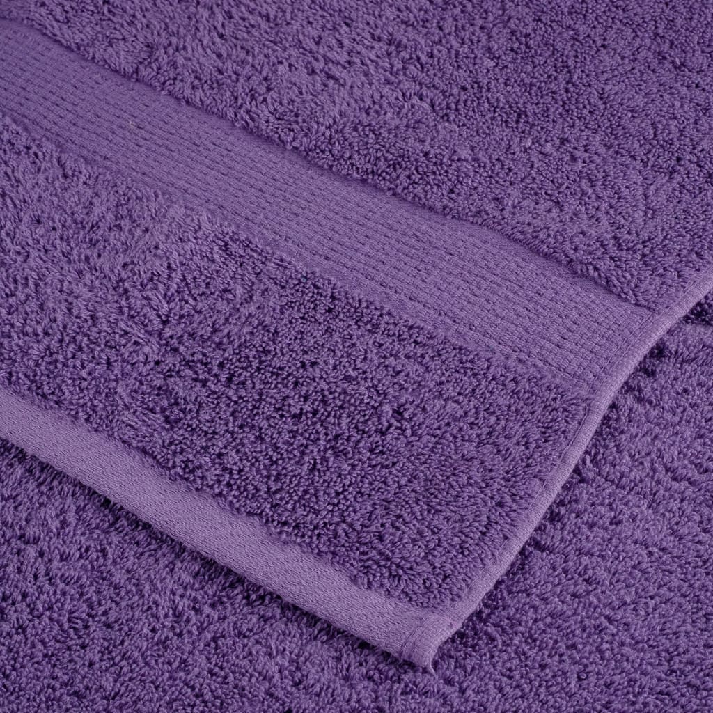 Serviettes invités de qualité SOLUND 4 p. Violet 30x50 cm 600 g/m²