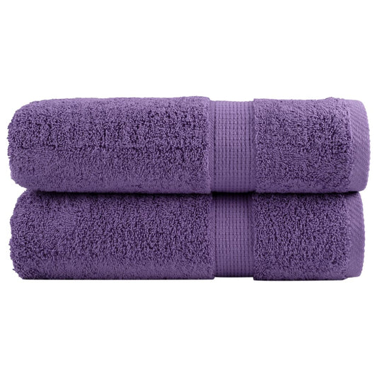 Premium-Handtücher SOLUND 2 Stk. Lila 50x100 cm 600 g/m²