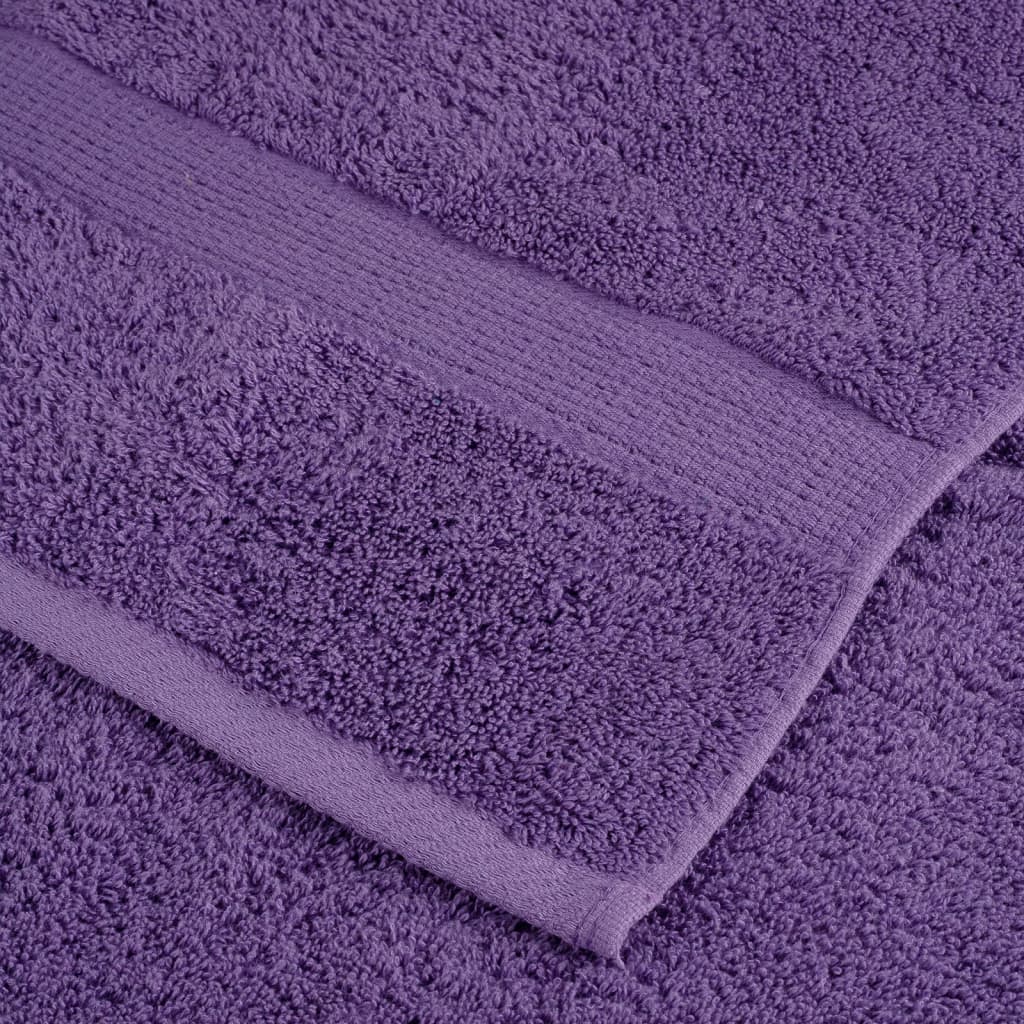 Premium-Handtücher SOLUND 2 Stk. Lila 50x100 cm 600 g/m²