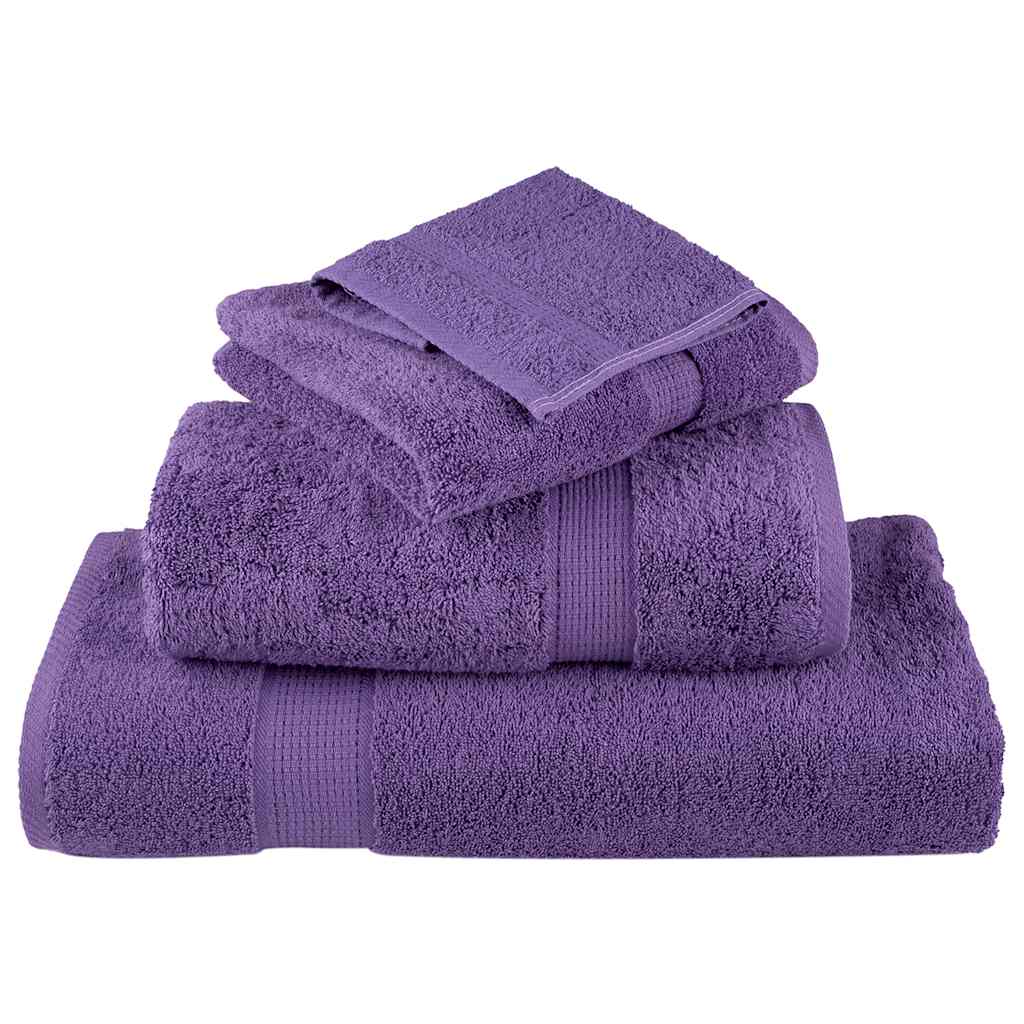 Serviettes de sauna premium SOLUND 2 pcs. violettes 80x200 cm 600 g/m²