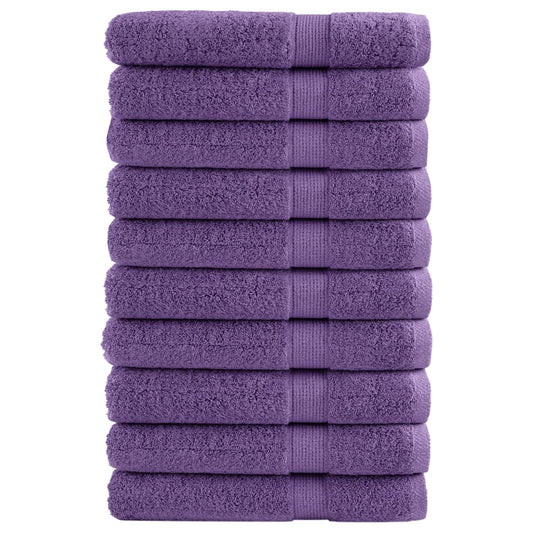 Premium Sauna Towels SOLUND 10 pcs. Purple 80x200 cm 600 g/m²