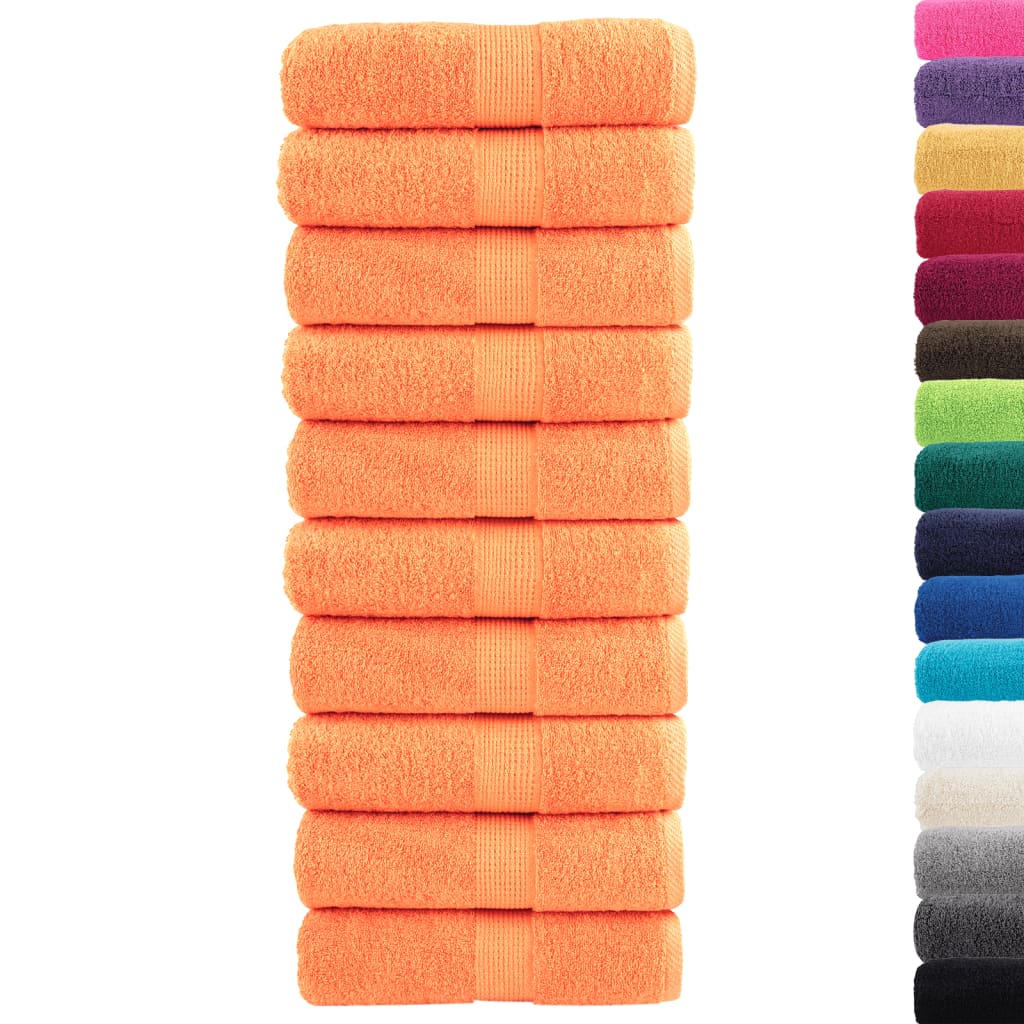Premium Washcloths SOLUND 10 Pack Orange 30x30 cm 600 gsm