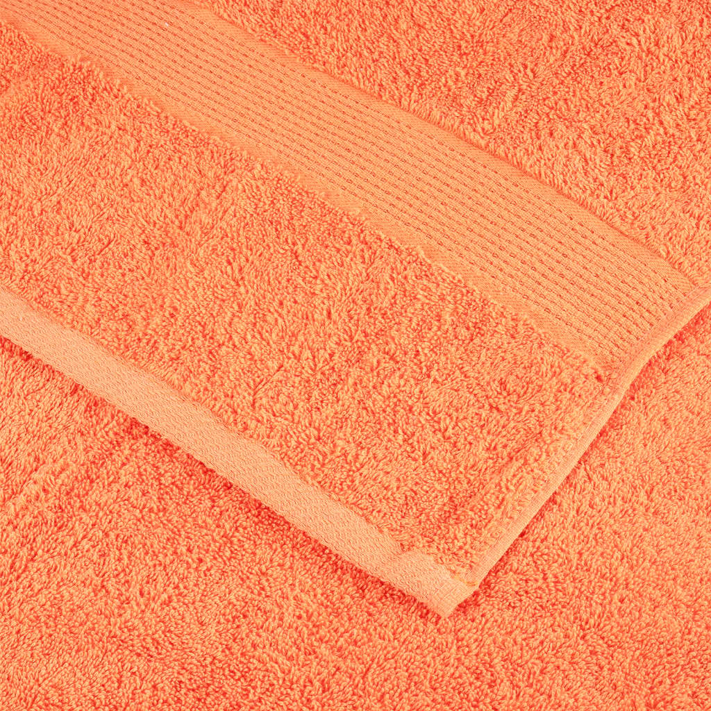 Serviettes invitées Premium SOLUND lot de 4 Orange 30x50 cm 600 g/m²