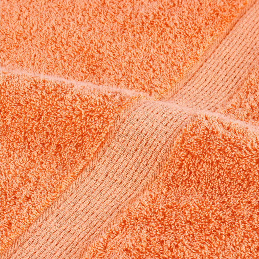 Serviettes invitées Premium SOLUND lot de 4 Orange 30x50 cm 600 g/m²