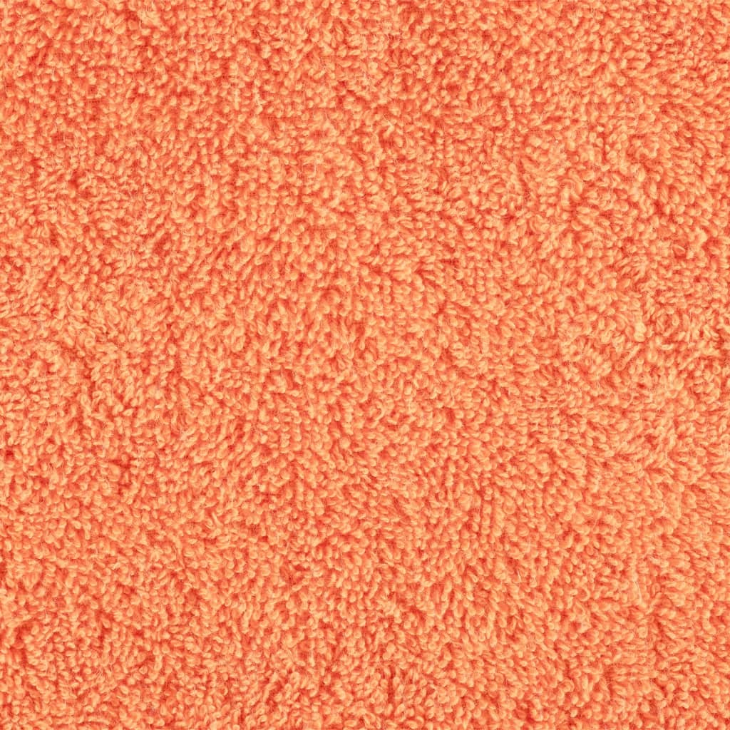 Serviettes invités premium SOLUND lot de 10 orange 30x50 cm 600 g/m²
