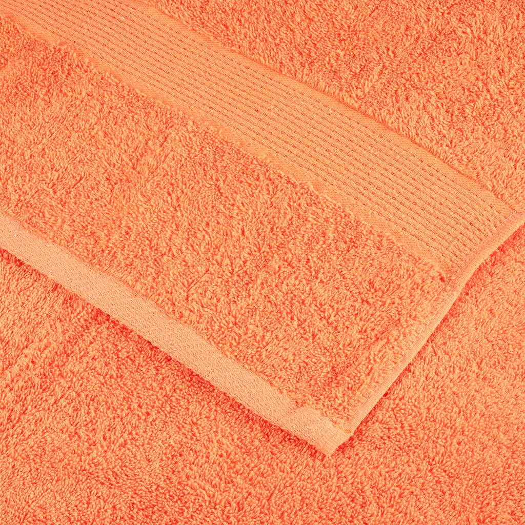 Serviettes de sauna premium SOLUND 4 p. Orange 80x200 cm 600 g/m²
