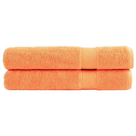 Premium Towels SOLUND 2 pcs. Orange 100x200 cm 600 g/m²