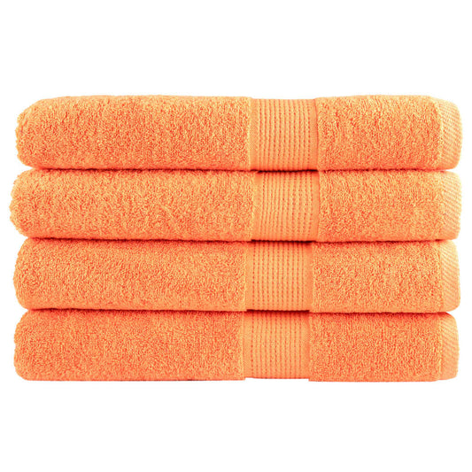 Serviettes haut de gamme SOLUND 4 p. Orange 100x200 cm 600 g/m²