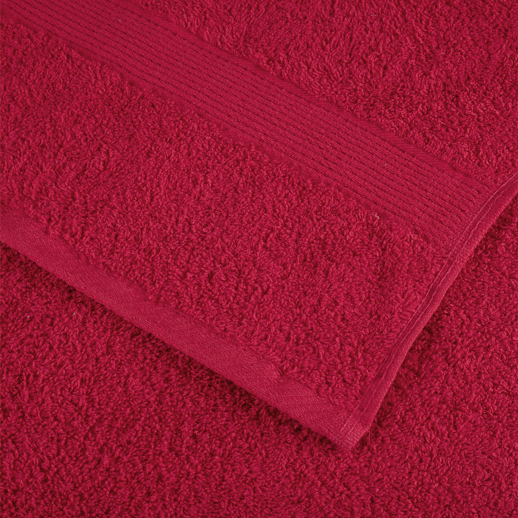 Premium Bath Towels SOLUND 4 pcs. Red 100x150 cm 600 gsm