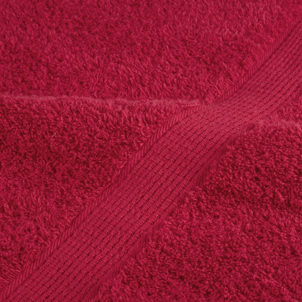 Premium Badetücher SOLUND 10 Stk. Rot 100x150 cm 600 g/m²