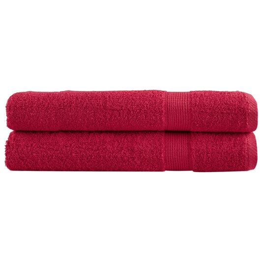 Premium Sauna Towels SOLUND 2 pcs. Red 80x200 cm 600 g/m²