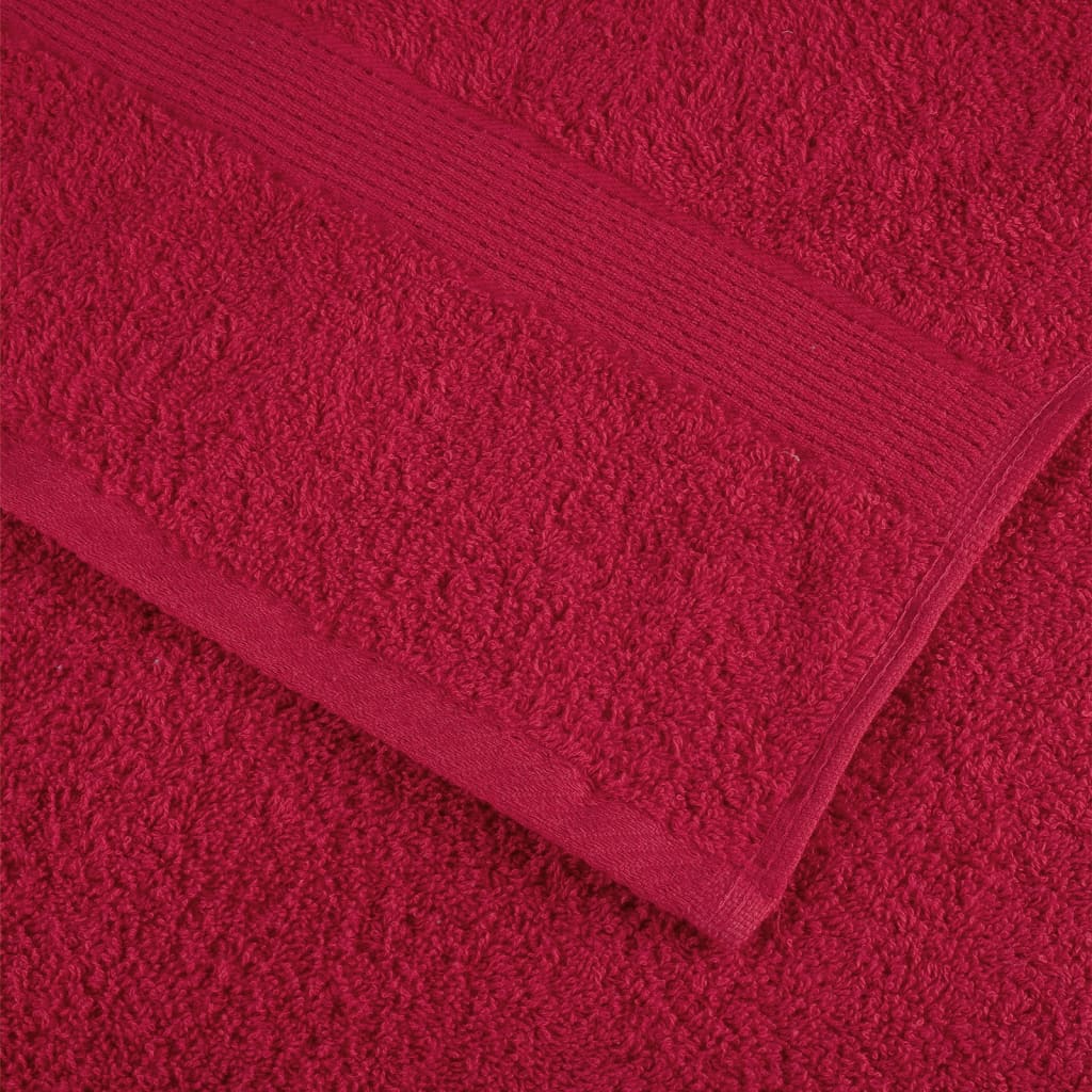 Serviettes de sauna premium SOLUND 2 pièces Rouge 80x200 cm 600 g/m²