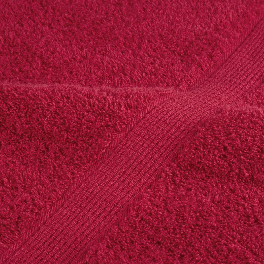Serviettes de sauna premium SOLUND 2 pièces Rouge 80x200 cm 600 g/m²