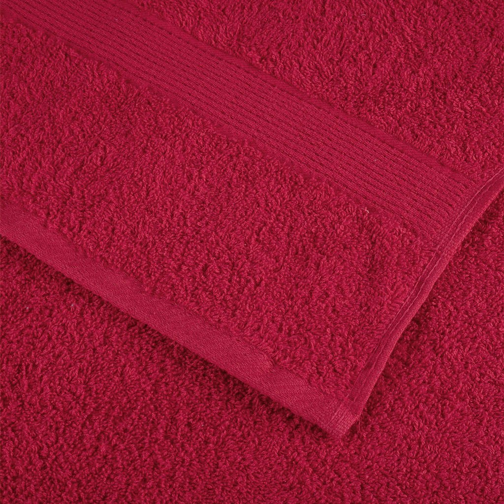 Serviettes de sauna premium SOLUND 10 pièces Rouge 80x200 cm 600 g/m²