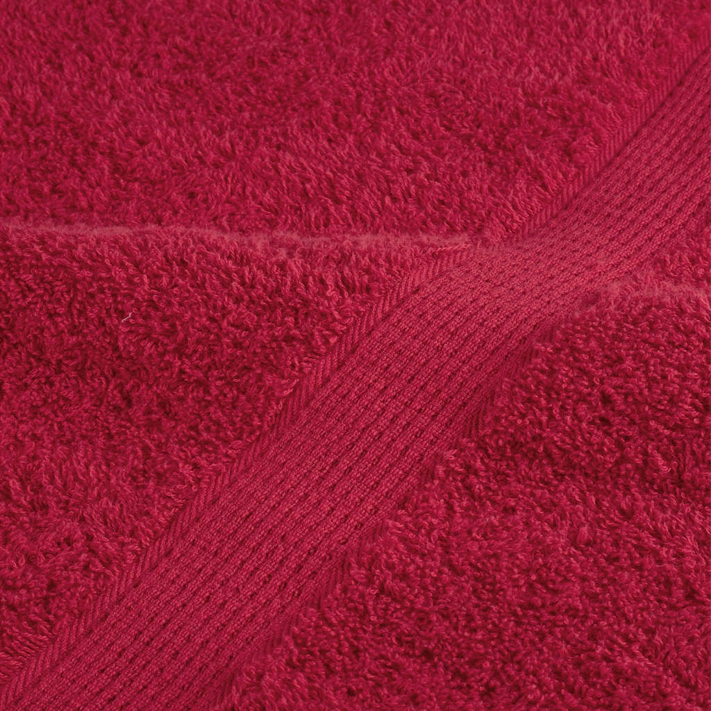 Serviettes de sauna premium SOLUND 10 pièces Rouge 80x200 cm 600 g/m²