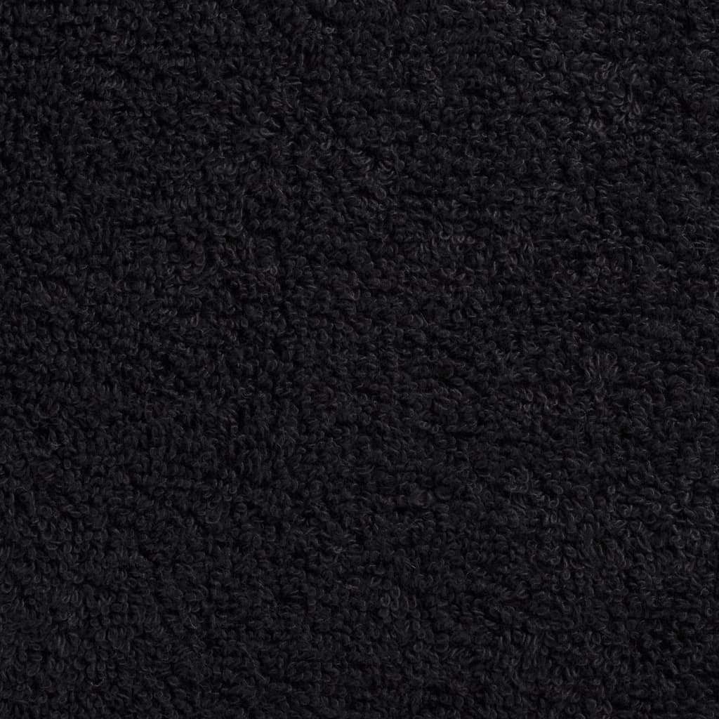 Serviettes de toilette premium SOLUND, lot de 2, noir, 30x30 cm, 600 g/m²