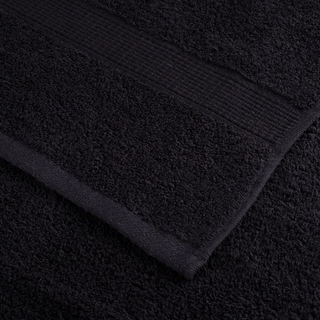 Premium Washcloths SOLUND 10 Count Black 30x30 cm 600 gsm