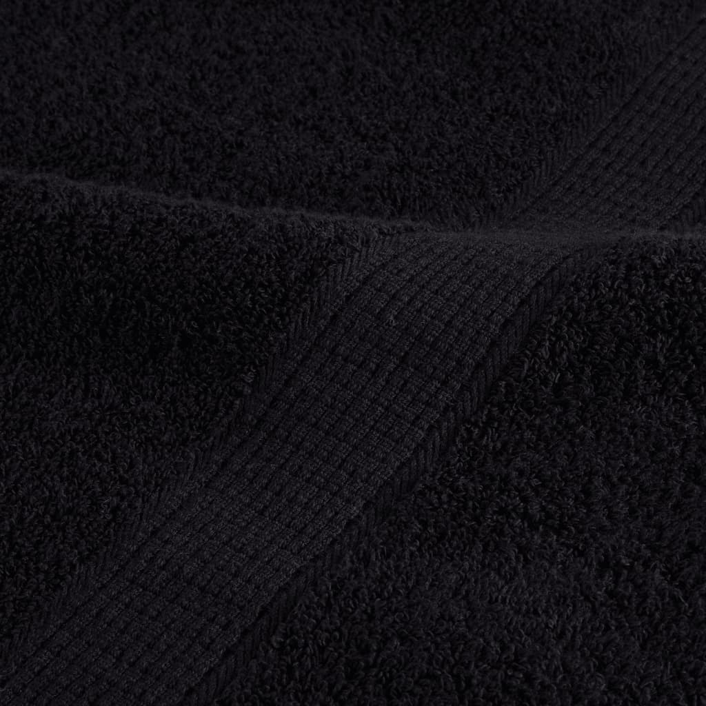 Premium guest towels SOLUND 2 pcs. Black 30x50 cm 600 gsm