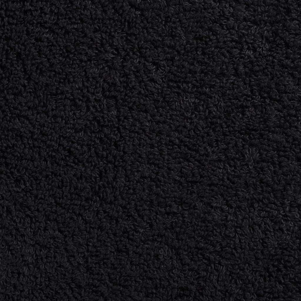 Serviettes de bain premium SOLUND 4 pces Noir 100x150 cm 600 g/m²