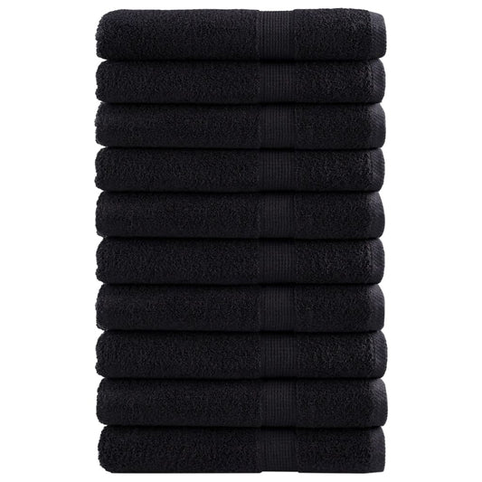 Premium Towels SOLUND 10 pcs. Black 100x200 cm 600 g/m²