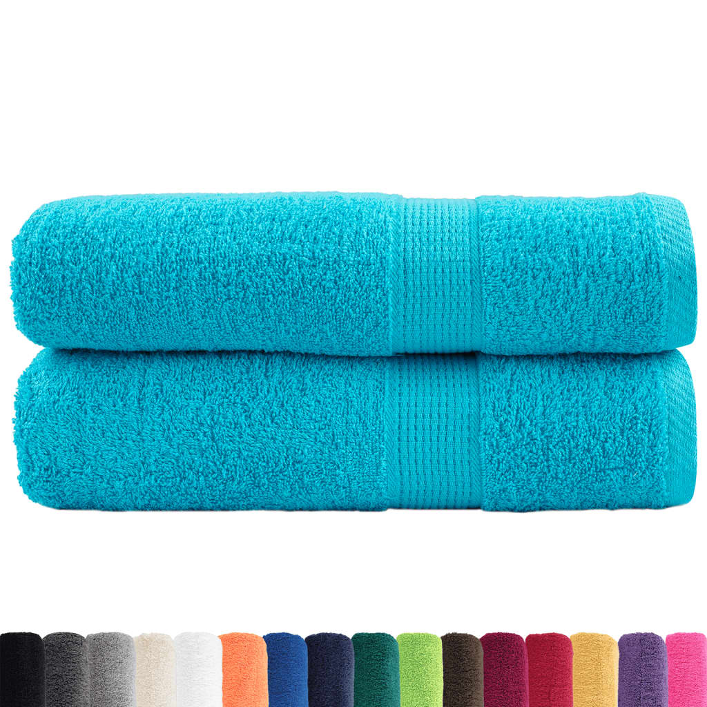 Premium Towels SOLUND 2 pcs. Turquoise 50x100 cm 600 gsm