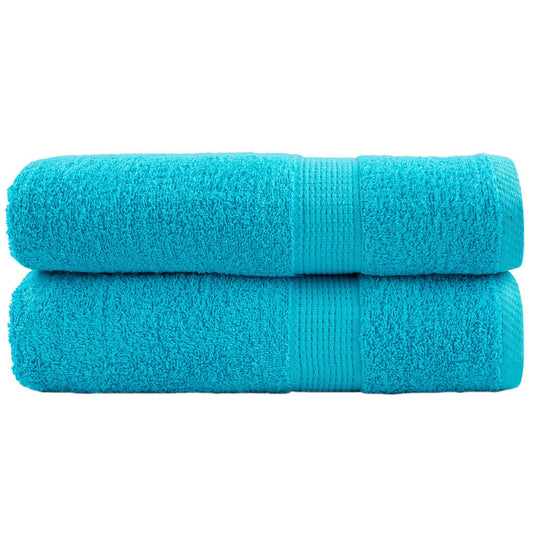 Premium-Duschtücher SOLUND 2 Stk. Türkis 70x140 cm 600 g/m²